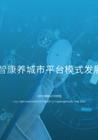 2024年数智康养城市平台模式发展研究报告 封面