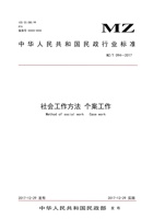 【中华人民共和国民政行业标准】社会工作方法 个案工作【最终版】 封面
