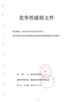 桓台县居家和社区基本养老服务提升行动项目项目-招标文件 封面
