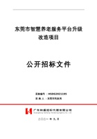 东莞市智慧养老服务平台升级改造项目 封面