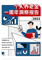 2023个人养老金一周年投资者行为洞察报告 封面